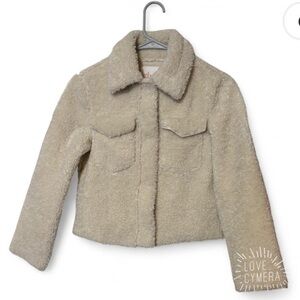 GB Girls Cream Fleece Jacket